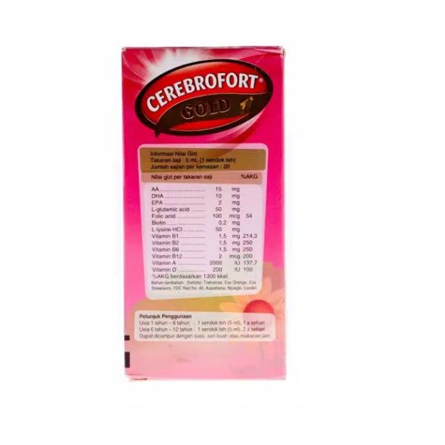 Cerebrofort Gold 100ml ORIGINAL-BPOM