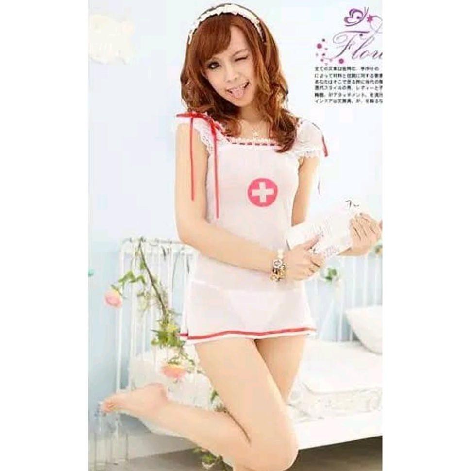 Lingerie Seksi Baju tidur Seksi dewasa Kostum Perawat Hot Sexy Nurse Costume Costplay