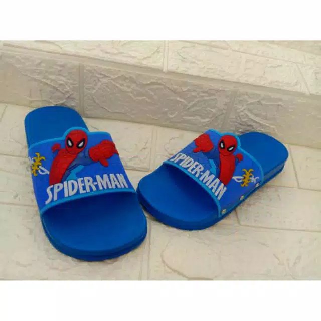 SANDAL KARET ANAK KARAKTER SPIDERMAN 2