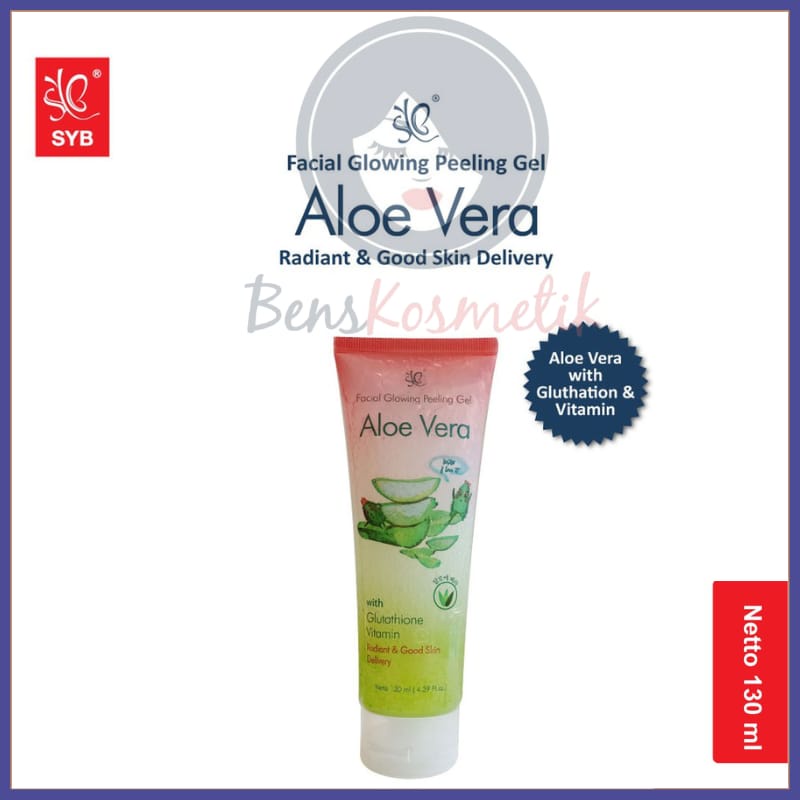 BPOM FACIAL GLOWING PEELING GEL ALOE VERA BY SYB Tube