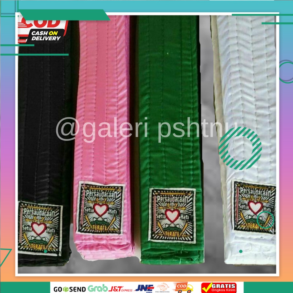 sabuk siswa psht - sabuk siswa psht hitam - sabuk psht putih - sabuk psht hijau - sabuk psht jambon