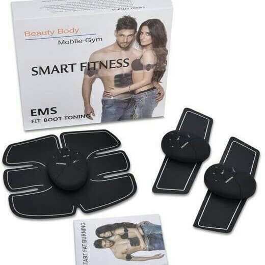 Alat Terapi Stimulator EMS Otot Sixpack Paket Lengkap sesuai gambar