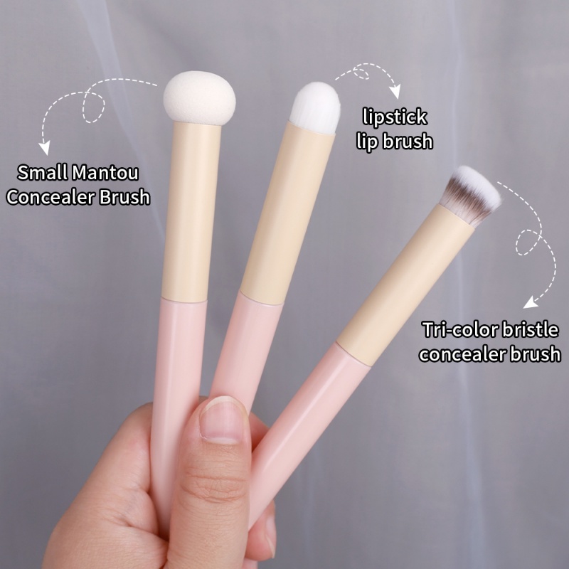 Brush Spons Bentuk Bulat Portable Ringan Untuk Makeup