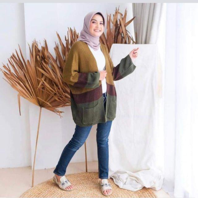 Cardigan Sweater Rajut Cable Tebal PREMIUM | Cardigan Rajut Jumbo Mariza Outer Korean Style Kekinian Terbaru 2021 Baju Rajut Tebal Premium Outer | OOTD Remaja Kekinian 2022 | [COD] Bayar di Tempat