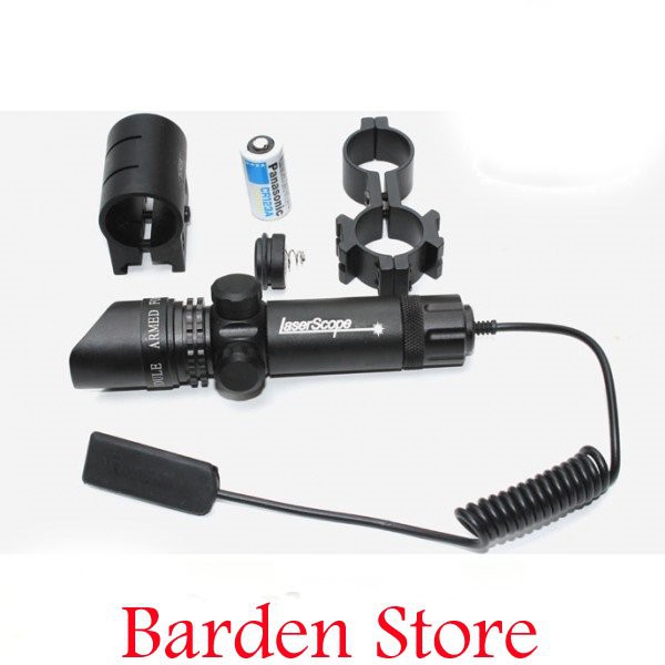 Red Dot Laser Rifle Scope (Cahaya-Nyala-Sinar Merah) Senapan Angin-Airsoftgun-Airsoft Gun-Air Soft