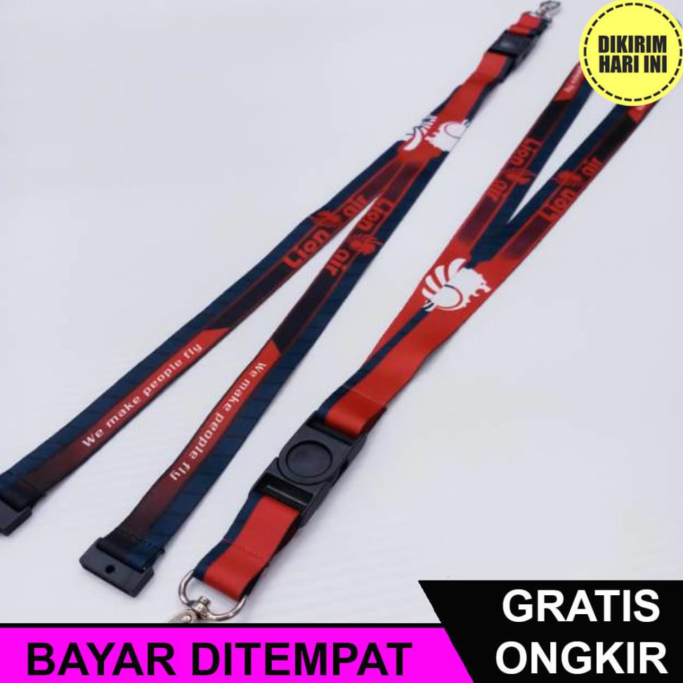 

(BAYAR DITEMPAT) RD3754 LANYARD/TALI GANTUNGAN ID CARD LION AIR