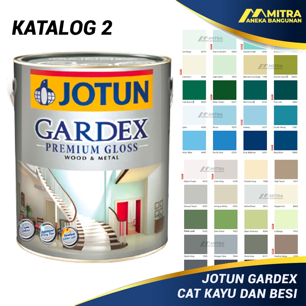 CAT KAYU DAN BESI GARDEX PREMIUM GLOSS JOTUN 0,9 LITER 1 KG / GLOSS SEMI GLOSS / CAT PINTU KUSEN JEN