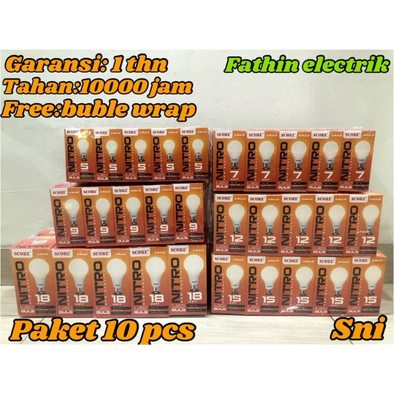 BOHLAM LED / LAMPU LED SCORE NITRO PAKET 10 PCS