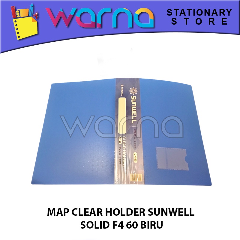 

MAP DOKUMEN DISPLAY BOOK MAP POCKET MAP CLEAR HOLDER SUNWELL SOLID 60 F4 WARNA