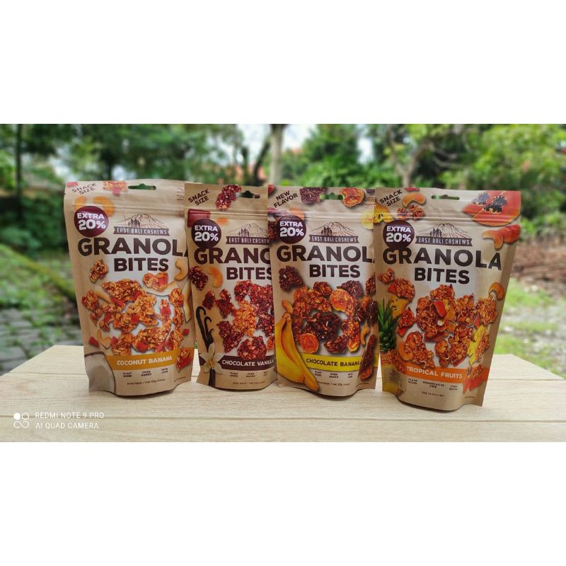 

Granola Bites Cemilan enak & sehat 125gr