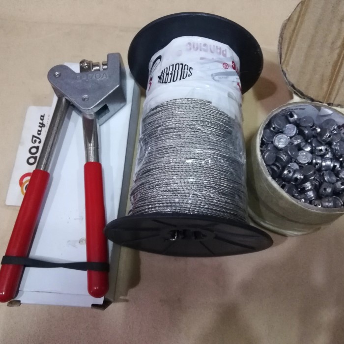 Paket Tang segel +kawat segel +timah segel