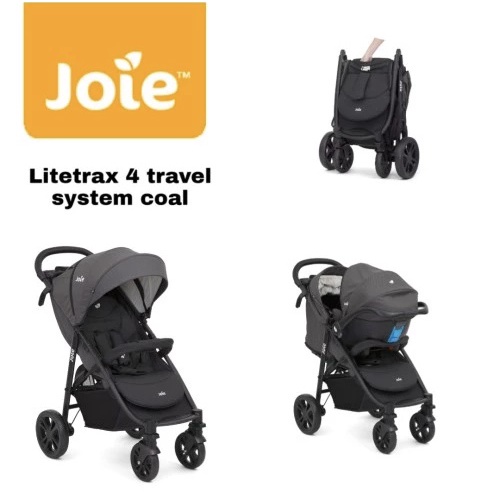 JOIE Stroller Litetrax 4 Travel System Coal
