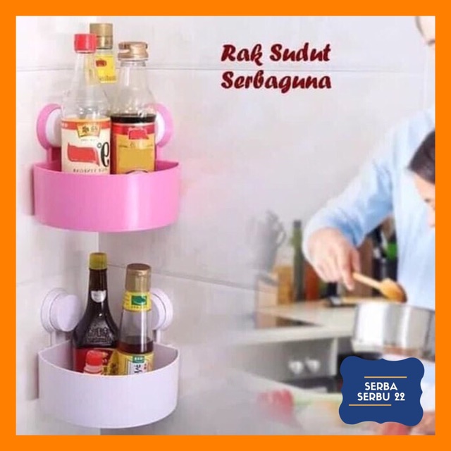 Rak Sudut Kamar Mandi / Tempat Sabun Serbaguna [1pcs]