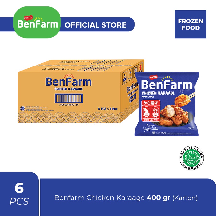 

Benfarm Chicken Karaage 400gr (Karton)