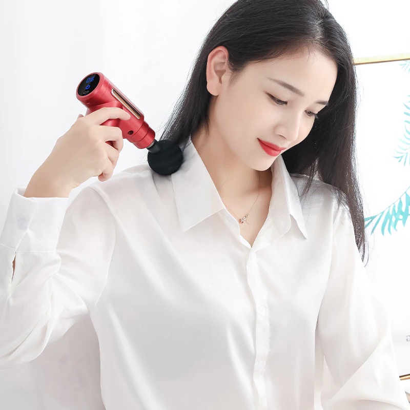 BISA COD Alat Pijat Massage Gun Muscle Massager Portable Massage Device Massage - Fascial Gun Massager Pijat Pembentuk Otot Muscle Electric - Pocket Massage Gun -Alat Pijat Elektrik - Alat Pijat Elektrik Pundak Punggung Tangan Massage Facial Gun