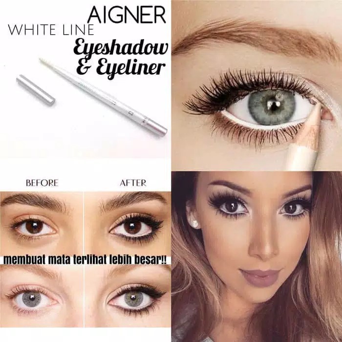 Pensil Alis AIGNER 3 Varian Warna Silver With Hitam / Eyeliner Aigner