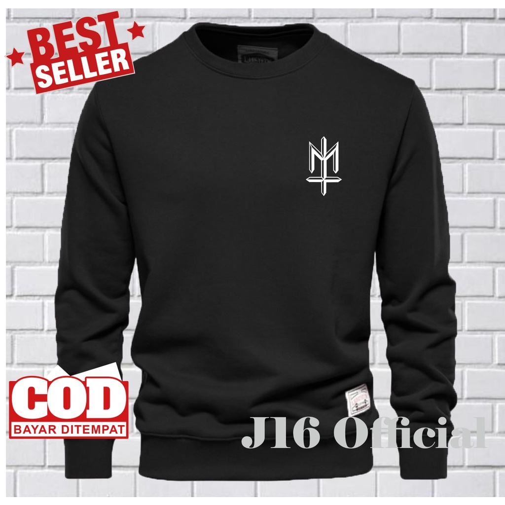 CREWNECK Sweater Distro Pria Bahan Fleece Tebal Premium