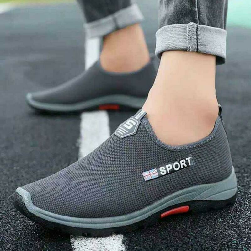 PRABU42-sepatu casual sliip on ENGLAND SPORT simple tanpa tali terlaris termurah COD sepatu run-3