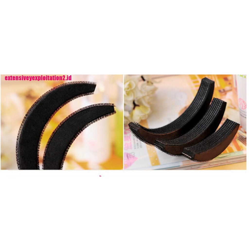 &lt; E2id &amp; &gt; 3pcs / Set Insert Bumpit Penambah Volume Rambut DIY Untuk Wanita