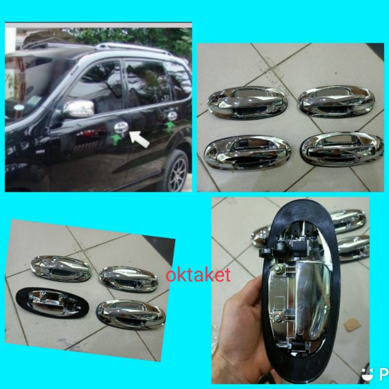 outer handle mobil avanza xenia vvti,ayla,agya chrome model ganti