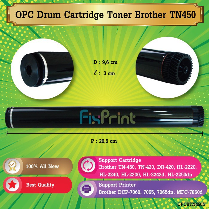 OPC Drum Toner TN-450 tn 450 Brother DCP 7065 7066 7055 7360 HL-1110 2240