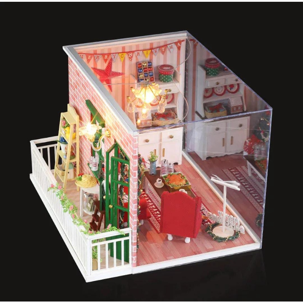 DIY Miniatur Rumah Mini DIY Miniature House Doll Rumah Boneka Kreatif