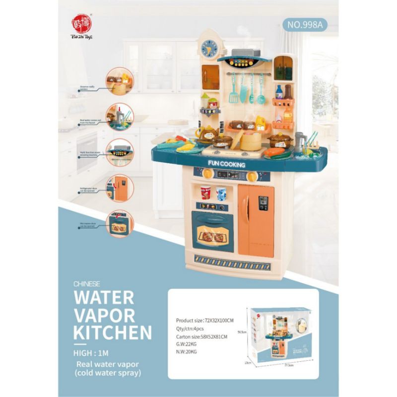 Mainan anak kitchen set jumbo water vapor kitchen spraying