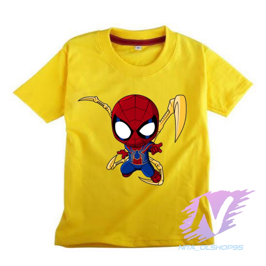 kaos spiderman super hero home coming