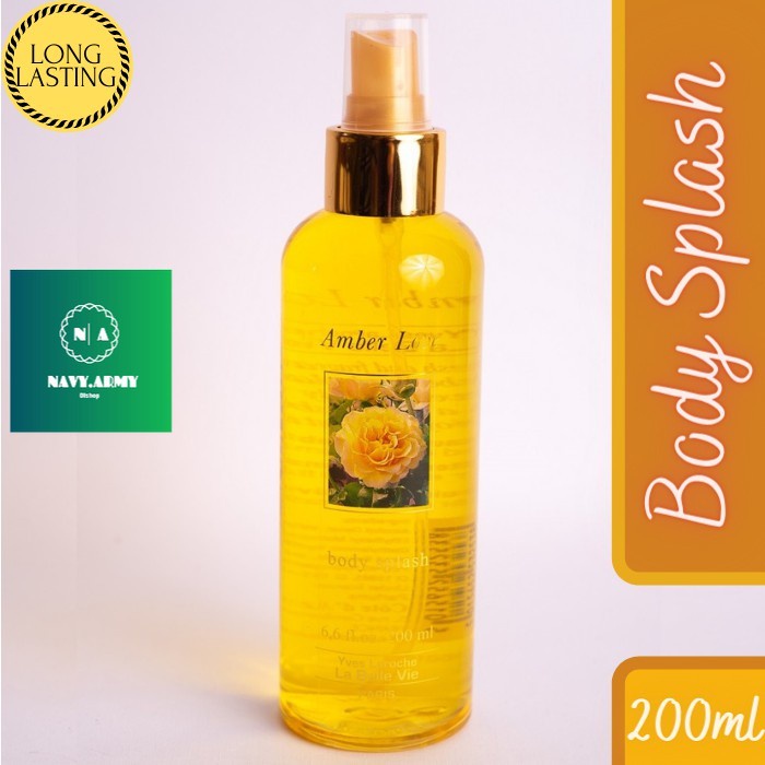 Parfum Cewek Amber Love Yves Laroche  Body Splash 200ml