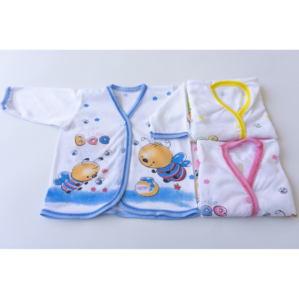 3Pcs Baju Bayi lengan Panjang newborn baju Panjang