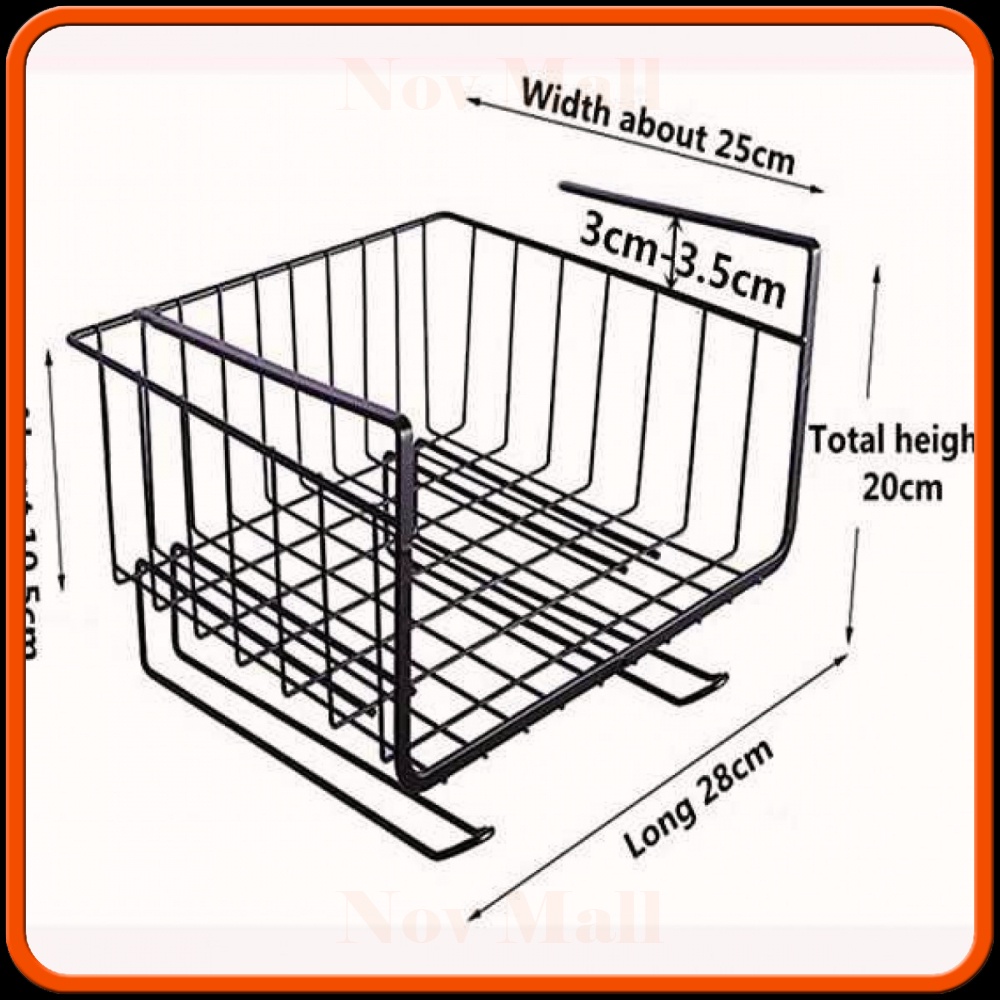 Rak Gantung Cabinet Door Organizer Storage Basket Rack - IFB41