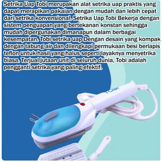 Setrika Uap Portable kualitas internasional setrika jadi lebih praktis