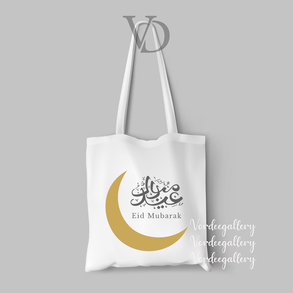 Tote bag  Kanvas Motif Lebaran tote bag idul fitri eid mubarak ramadan