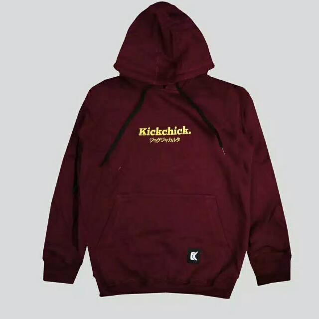 SWEATER HOODIE KICKCHICK JAPAN (HD 002 MAROON)