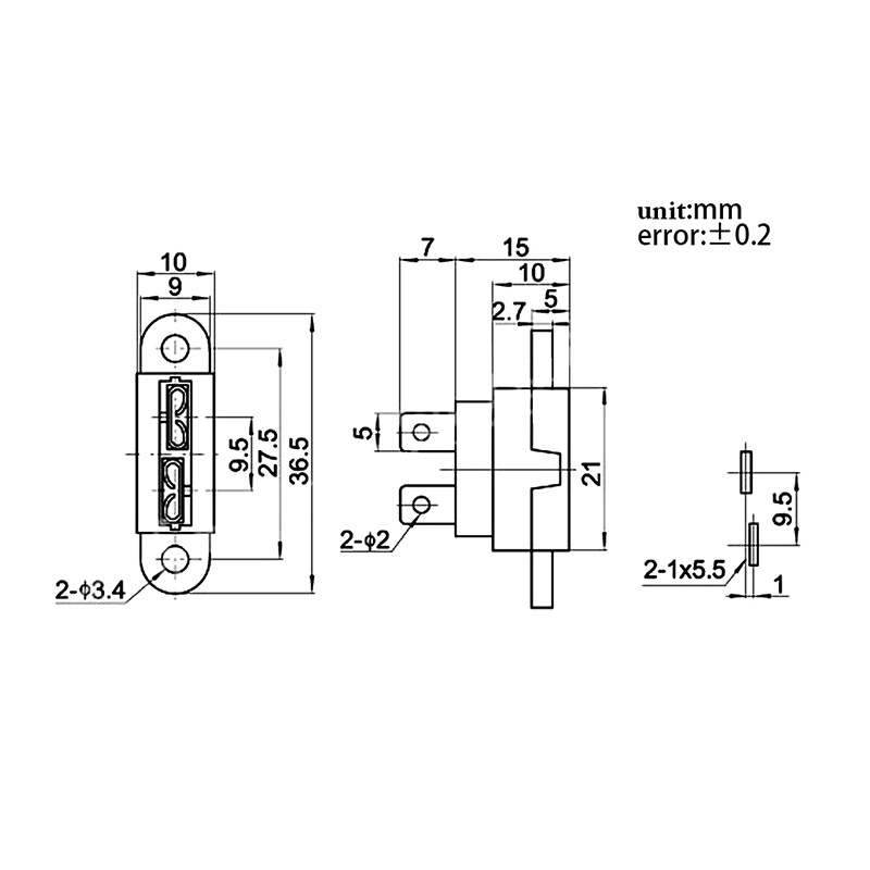 Cre 5pcs Box Holder Sekring Gepeng 30a Amp Untuk Mobil / Perahu / Truk
