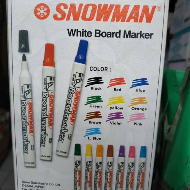 

Spidol snowman whiteboard 1 dus