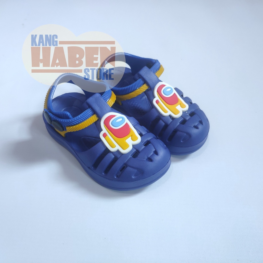 Habenkids Sandal Anak Bayi Lucu Karakter 4mong Us Cowok Cewek Sendal Ringan dan nyaman Anak 257EAA 19-24