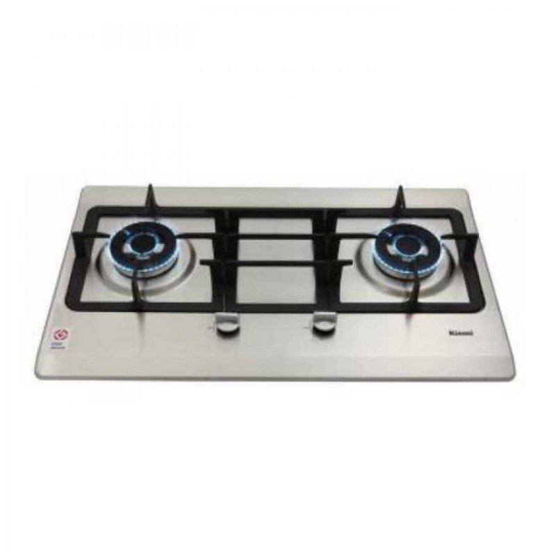 KOMPOR TANAM RINNAI BUILT IN HOB RB7502D RB 7502D SSS STAINLESS STEEL