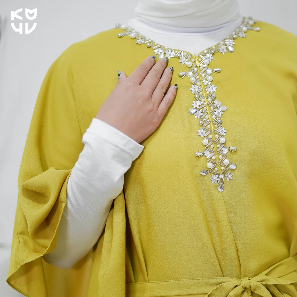 Koyu Hijab Kaftan Wollycrap Ramadhan Luxury