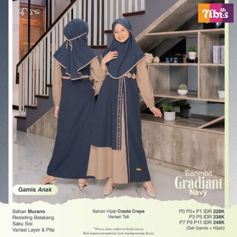 GRADIANT NIBRAS GAMIS ANAK