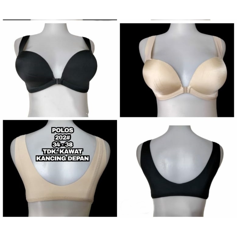 Bra Seamless Kait Depan Push Up Tanpa Kawat Bra Bukaan Depan