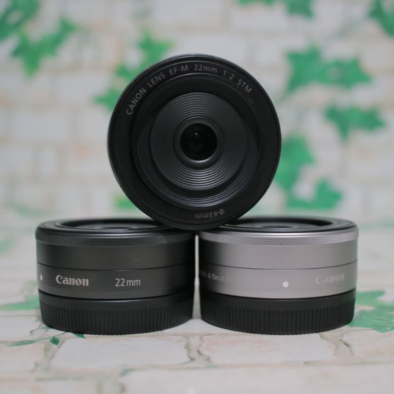 Jual LENSA FIX Canon EFM 22mm F.2 Buat Mirorless Eos M100 M50 M10 M6