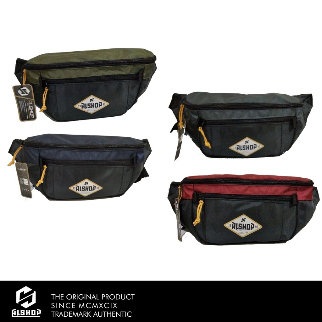 Allshop - Tas pria / Tas selempang / Waistbag pria bahan anti air Premium Quality