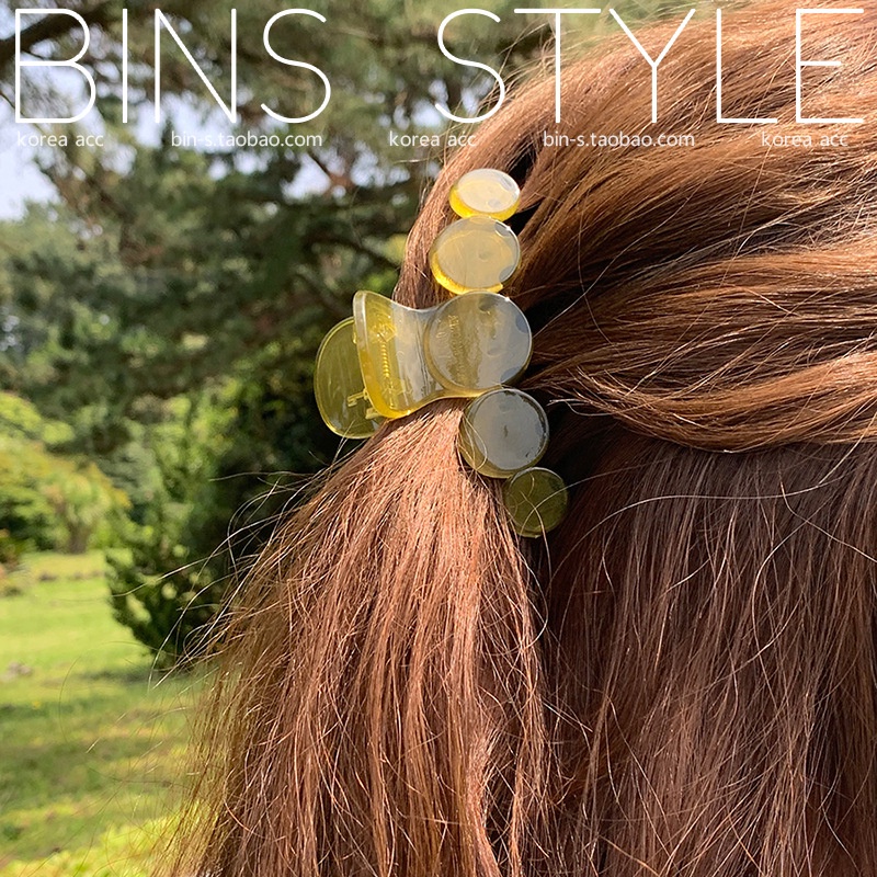 JEPIT JEPITAN BADAI JEDAI KLIP AKSESORIS RAMBUT KOREA WANITA TRANSPARAN GREEN TRANSPARANT KOREAN WOMEN JAW THICK HAIR ACCESSORIES CLUTCHER CLAW CLIP CLIPS ACRYLIC MEDIUM SIZE