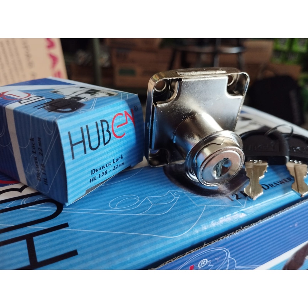 

HUBEN Drawer Lock HL 138 22mm / Kunci Laci 22mm