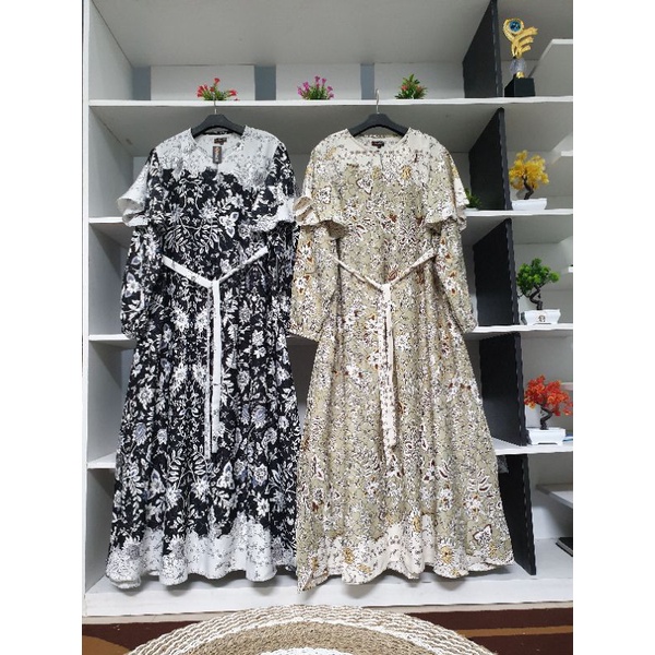 Aida dress / gamis maxmara motif / gamis lebaran / gamis motif terbaru / dress maxmara lux / gamis m