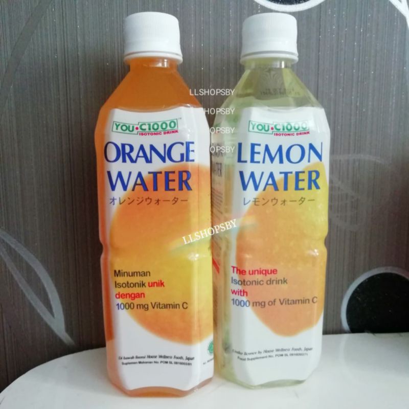 You C 1000 Orange Water Lemon Water 500ml 1 Box 1 Dus 1 Karton Shopee Indonesia