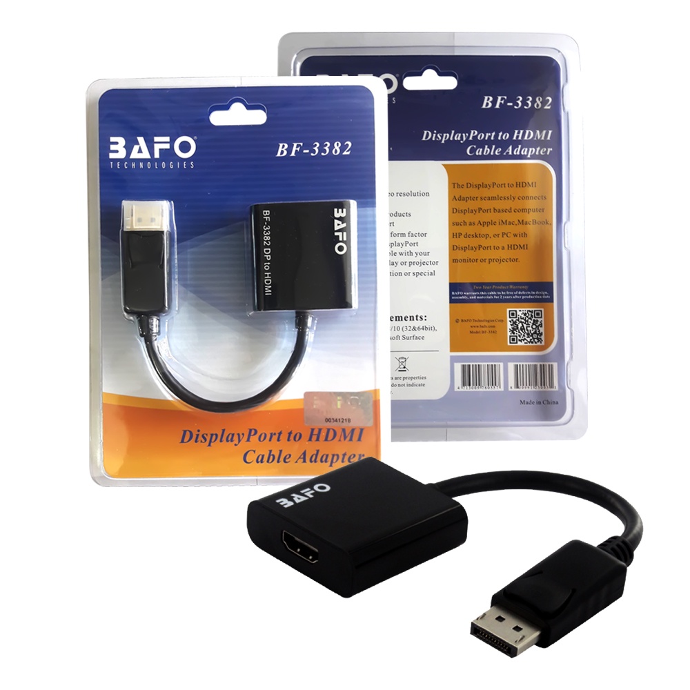 Bafo DisplayPort To HDMI Adapter BF-3382