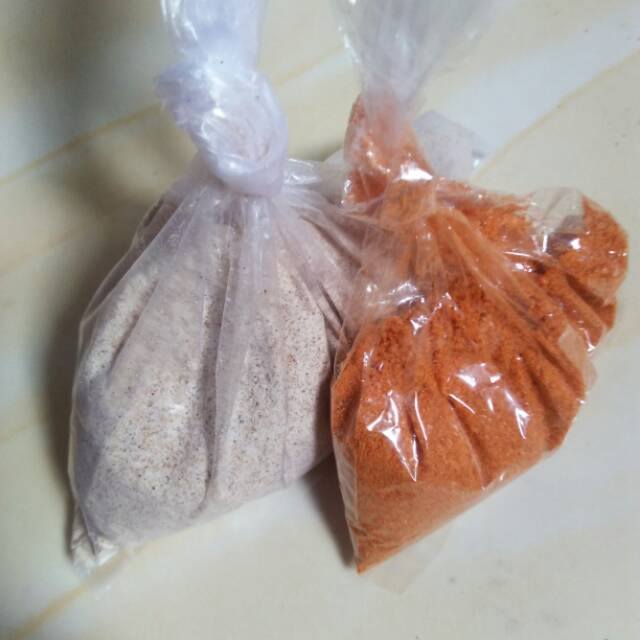 

Bumbu marinasi dan biang tepung