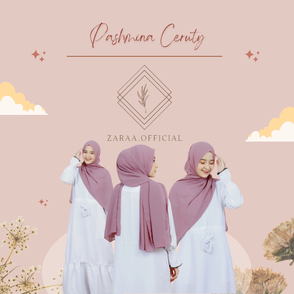 Pashmina Ceruti BabyDoll Armany / Pashmina Ceruty Premium / Pashmina Ceruty Murah / Grosir Hijab